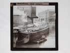 Manchester Ship Canal Barges Duke's Dock GWR Magic Lantern Slide c1900s
