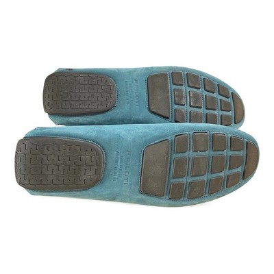 Piloti Teal Blue Suede Driving Loafers Mens US 12 Made in  display picture 2