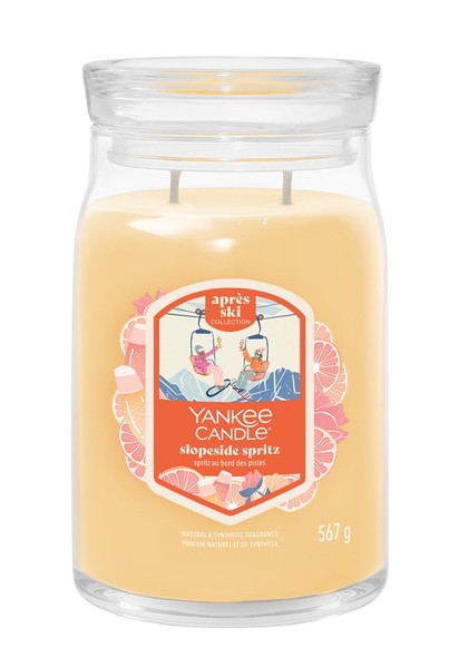Yankee Candle Duftkerze Im Glas (Groß) Slopeside Spritz - Winterkollektion 2025-image
