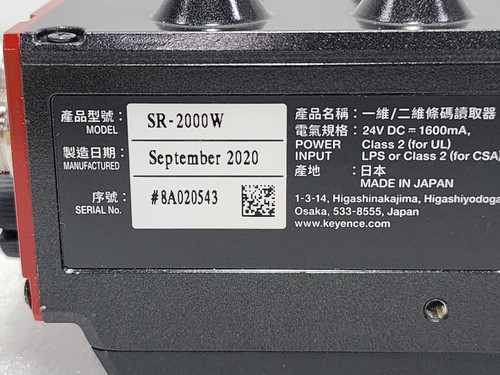 KEYENCE Ultra Wide Barcode Reader Scanner SR-2000W (As-Is) - Picture 6 of 6