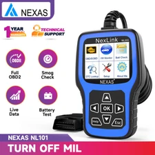NEXAS NL101 Car OBD2 Diagnostic Scan Tool Battery Test Check Engine Code Reader