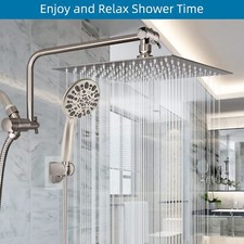 12" Large Rainfall Shower Head with Handheld Spray High Pressure Shower head
