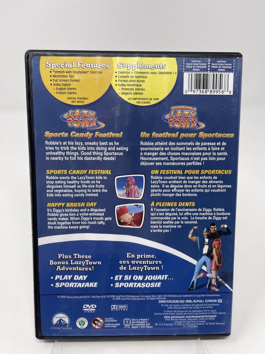 Lazy Town Sports Candy Festival DVD 2006 Bilingual