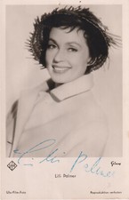 LILLI PALMER Original Autogramm signierte UFA Postkarte 50er Jahre