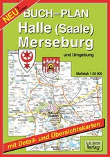 Verlag Dr. Barthel / Buchstadtplan Halle (Saale) , Merseburg und Umgebung