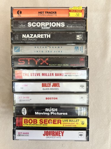 Classic Rock Cassette Tape Lot Of 44 Bowie-ACDC-Eagles-Def Leppard-Aerosmith-80s - Picture 7 of 9