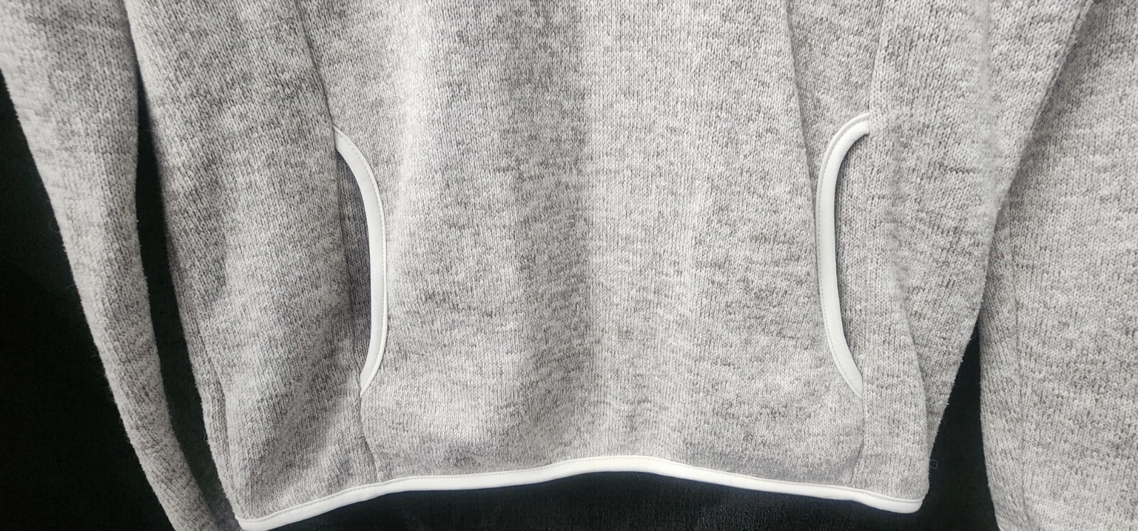 VETEMENTS Charles River Apparel Taglia Media 1 4 Zip Pullover Felpa con Cappuccio Giacca NUOVO Grigio