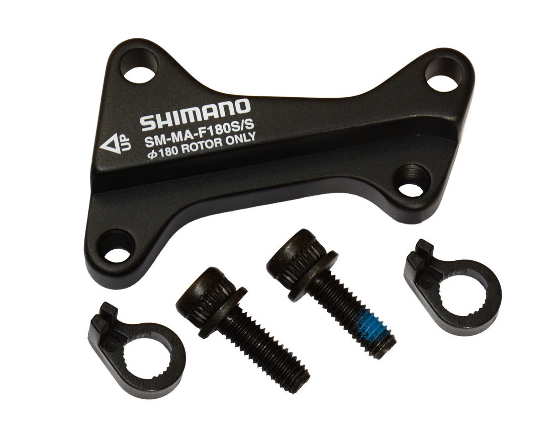 Shimano Disc Brake Adapter, Front, SM-MA-F180S/S, (IS Caliper to IS Fork) 180mm
