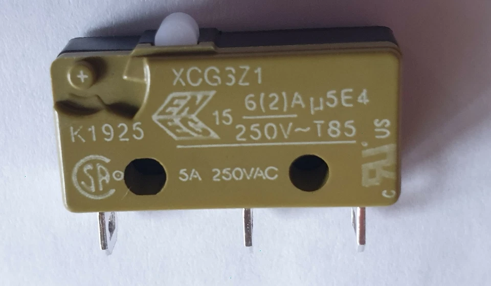 BURGESS XCG3-Z1 MICROSWITCH PLUNGER SPDT 6A 250VAC Drayton ZA5 Replacement