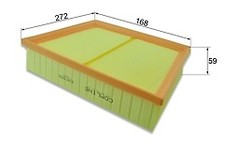 Filtro de aire para Jaguar E-Pace 17->, Land Rover Discovery Sport 14->, Range Ro