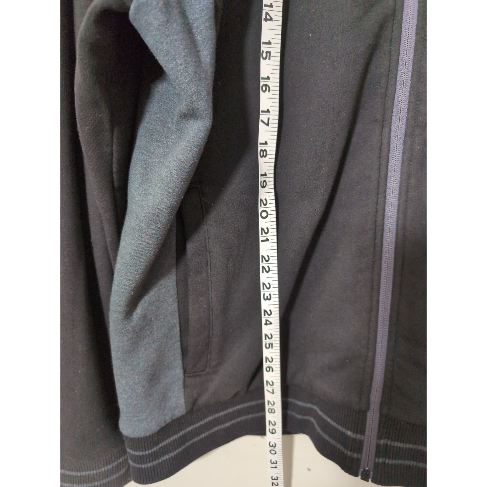 Calvin Klein Full Zip Jacket Mens XL Black Gray Fleece Lined Casual Everyday thumbnail 8