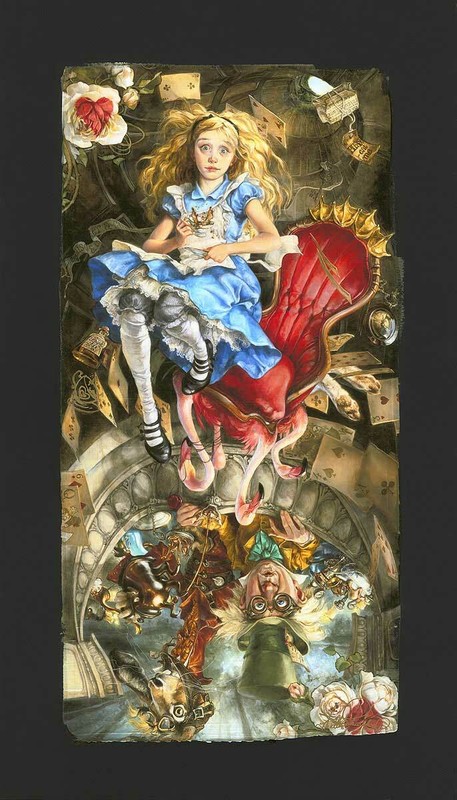 Alice Walt Disney Fine Art Heather Edwards Signed Lt Ed 95 We're All Mad Here
