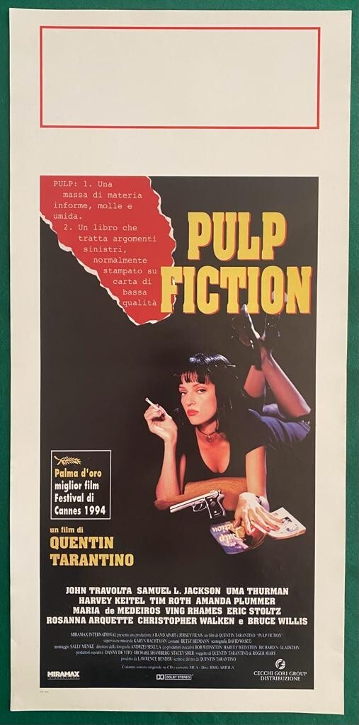 Locandina originale film Pulp Fiction (1994)