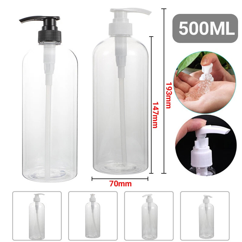 3PCS 500ml Soap Dispenser Shampoo Pump Bottles Cream Lotion Bottle Container NEW - image 2 of 4