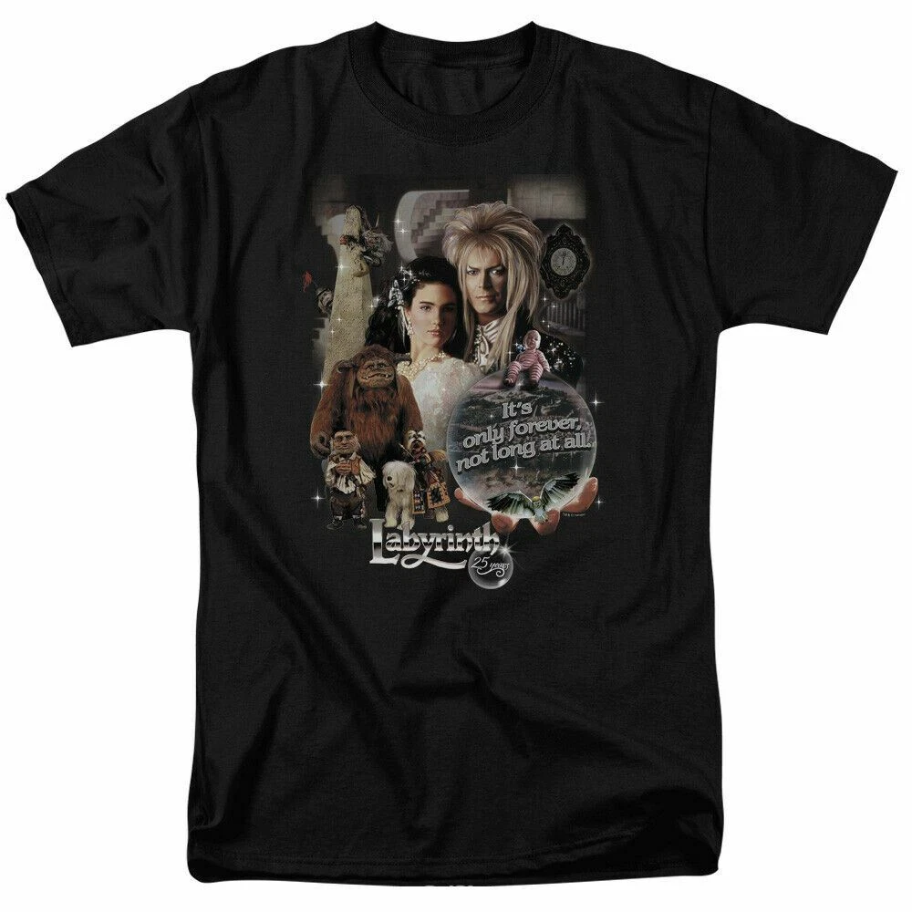 Labyrinth 25 Years of Magic T Shirt Mens Classic Movie Tee Black