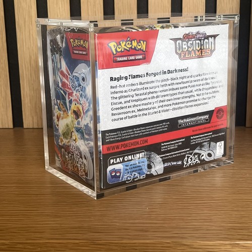 Pokemon Booster Box Acrylic Protective Display Case Magnetic 99% UV Rejection - Picture 4 of 8