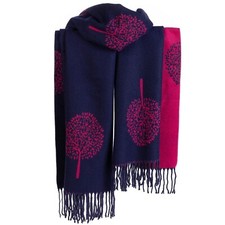 WINTER WARMER Reversible mulberry tree womens scarf scarves wrap shawl stole