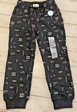 NEW Carter's Boy's Warm Pajamas Pants Video Game 4/5 Black White