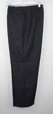 ALFRED DUNNER Women's Black Pull-on Dress Pants Sz 12 Elastic Waist Pockets