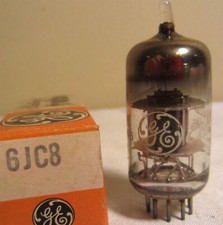 6JC8 TUBE GE NIB TESTED BOXED VINTAGE COMMERCIAL SURPLUS