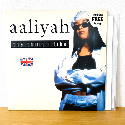Aaliyah / The Thing I Like 1995 UK EP+Poster Jive Records JIVE T
