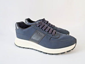PRADA CALZATURE 蒸し暑く UOMO 4D2733 ブルー SIZE 7