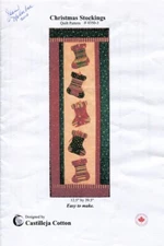 Castilleja Cotton Quilt Pattern 4350-3 ~ Christmas Stocking Theme