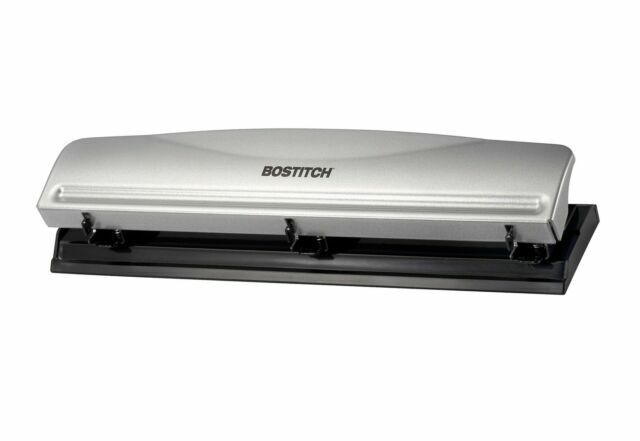 Bostitch 3 Hole Punch KT-HP12-WHITE 12 Sheets White