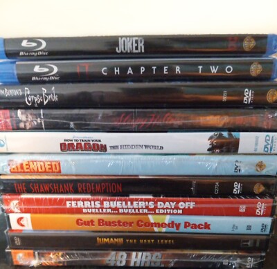 Brand New, Sealed, DVDs, Blu-Rays, Movies, Show Seasons- Buy More & Save