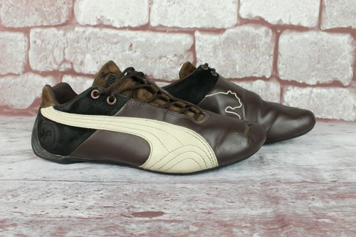 brown leather puma sneakers