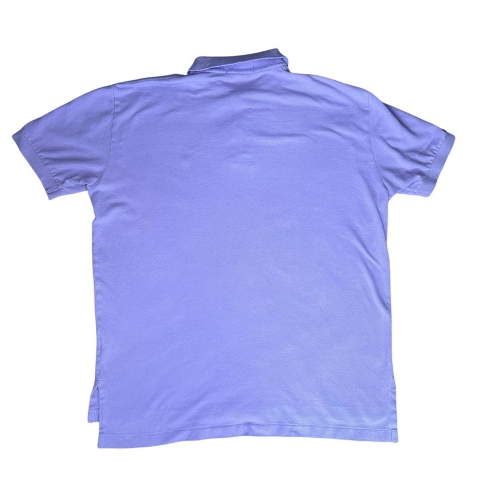 Polo Ralph Lauren camicia uomo media viola chiaro polo verde pony preppy