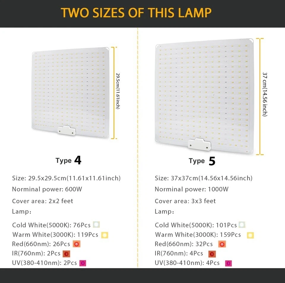 1000W Quantum Board LED Full Spectrum Planted Lamp For Indoor Plants IR UV Lamp - Image 2 of 4