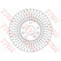 TRW 2X Bremsscheibe Vorne Ø320Mm BelüFtet FüR Renault ScéNic IV Grand J9 R9