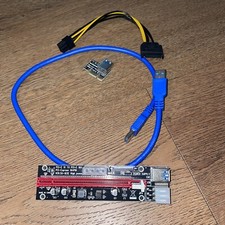 Lot of 4 PCI-E 1X to PCI-E 16X PCI-Express 164pin VER.SU-103E CARD. C328