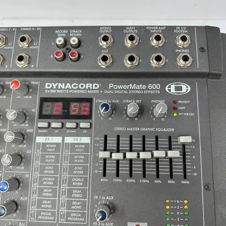 Микшер с усилителем Dynacord PowerMate 600-2 двойные цифровые стереоэффекты 2x300 Вт - Изображение 3 из 4