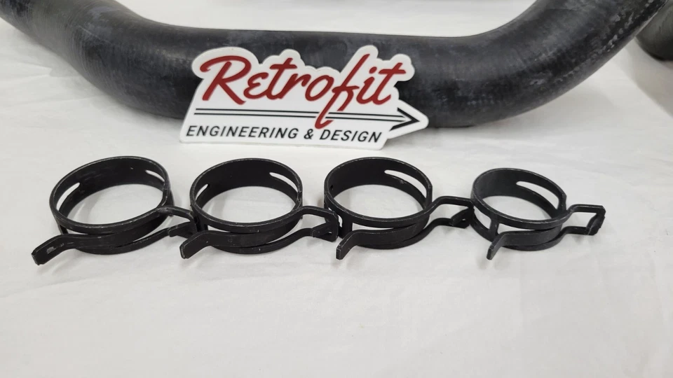 1979-1993 Ford Mustang FoxBody Radiator Hoses [1015ULC] Gates Upper Lower Clamps Foto 3 de 4