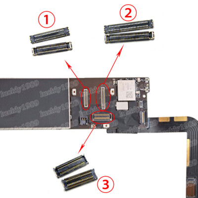 2 X For iPad 9 A2602 A2603 A2604 LCD display Touch Digitizer Connector FPC plug