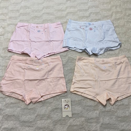 (Pack of 4) Youpin Girls Pink & Blue Cotton Stretch Children's Underwear 2XL - Picture 2 of 11