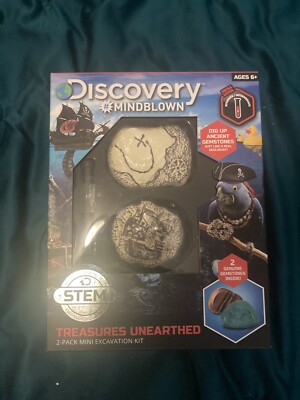 Discovery Kids Treasures Unearthed 2 pack mini Excavation Kit 