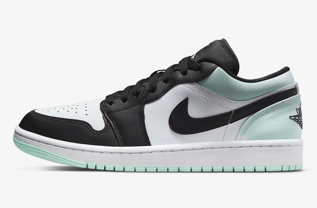 Nike Air Jordan 1 Low Mint Foam White Purple Tie-Dye DM1199-100 Mens GS | eBay