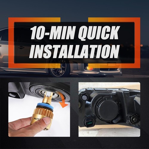 AUXBEAM H11 LED Headlight Bulbs White Low Beam Conversion Kit 72W 8000LM 6000K - Picture 10 of 12