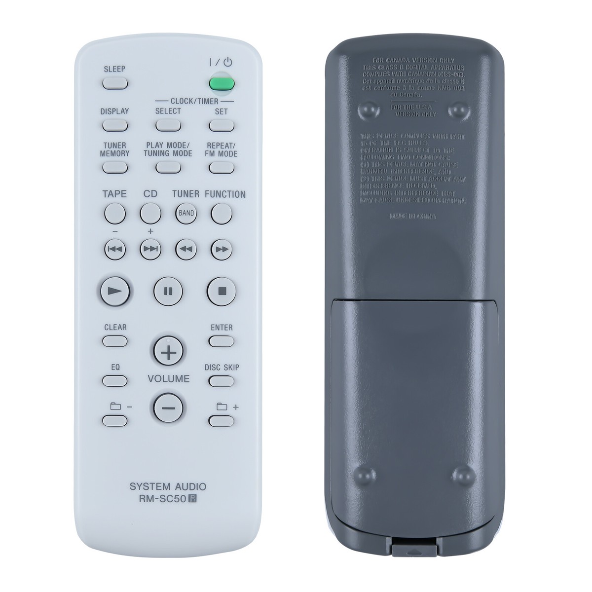 RM-SC50 Remote Control For Sony Audio System MHC-EC70 CMT-HPZ9 MHC