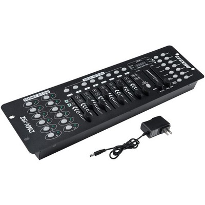 TCFUNDY DMX 512 Controller, 30 Banks of 8 programmable scenes, Matte Black