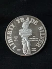 New ListingJohnson Matthey 1985 Liberty Trade Silver Round 1/2 Troy Oz .999 Fine Silver