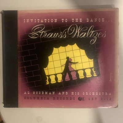 Al Goodman, 78 rpm Album(4), V+,Strauss Waltes Dance Tempo, C-13(First Pressing)