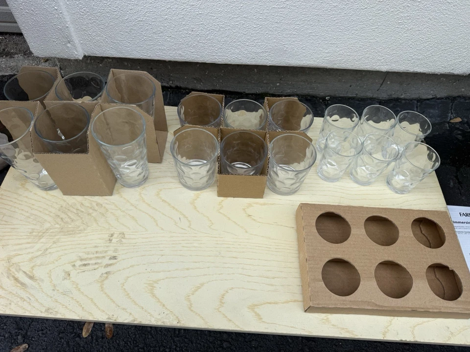 Juego de cristales Clarity by HomeEssentials 18 piezas — Nuevo Foto 4 de 4