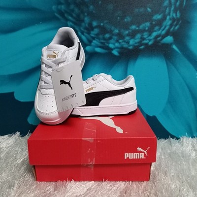 Puma Caven 2.0 AC Sneaker in Weiß/Schwarz, Kleinkind UK 6 US 7C EU 23