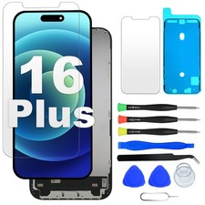Screen Replacement For iPhone 16 Plus LCD Display Touch Digitizer Repair Kit