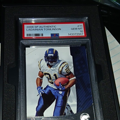 Upper Deck 2006 SP Authentic LaDainian Tomlinson Chargers #71 Base PSA ...