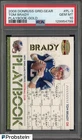 2008 Donruss Gridiron Gear Playbook Gold #PL3 Tom Brady 138/500 PSA 10